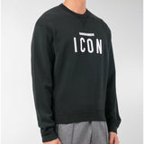 DSQUARED2 'ICON' Crewneck, Black-OZNICO