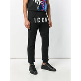 DSQUARED2 Icon Logo Track Pants, Black-OZNICO