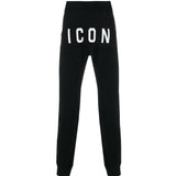 DSQUARED2 Icon Logo Track Pants, Black-OZNICO