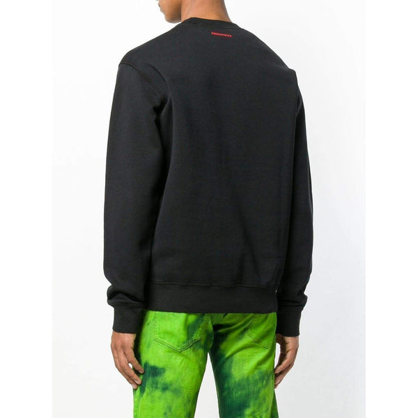 DSQUARED2 Icon Print Sweatshirt, Black-OZNICO