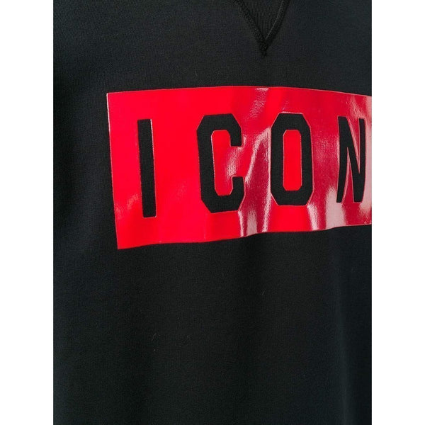 DSQUARED2 Icon Print Sweatshirt, Black-OZNICO