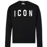 DSQUARED2 Icon Print Sweatshirt, Black-OZNICO