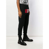 DSQUARED2 Icon Print Track Pants, Black-OZNICO