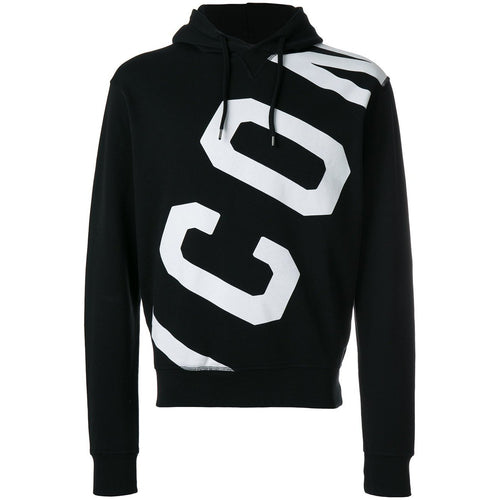 DSQUARED2 Icon Printed Hoodie, Black-OZNICO