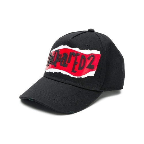 DSQUARED2 Logo Baseball Cap, Black-OZNICO