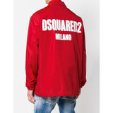 DSQUARED2 Logo Coach Jacket, Red-OZNICO