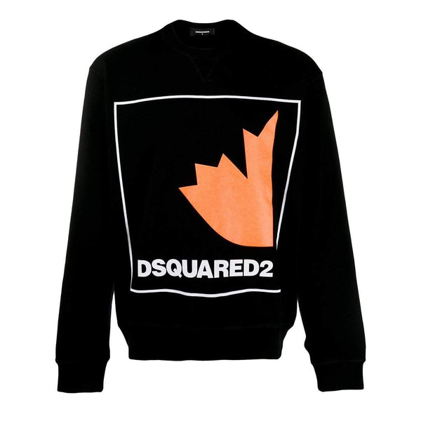 DSQUARED2 Logo Print Sweatshirt, Black-OZNICO