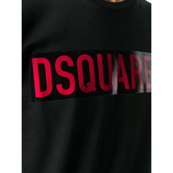 DSQUARED2 Logo T-Shirt, Black-OZNICO