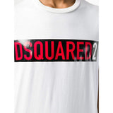 DSQUARED2 Logo T-shirt, White-OZNICO