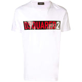 DSQUARED2 Logo T-shirt, White-OZNICO