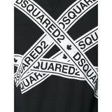 Dsquared2 logo tape print sweatshirt sales