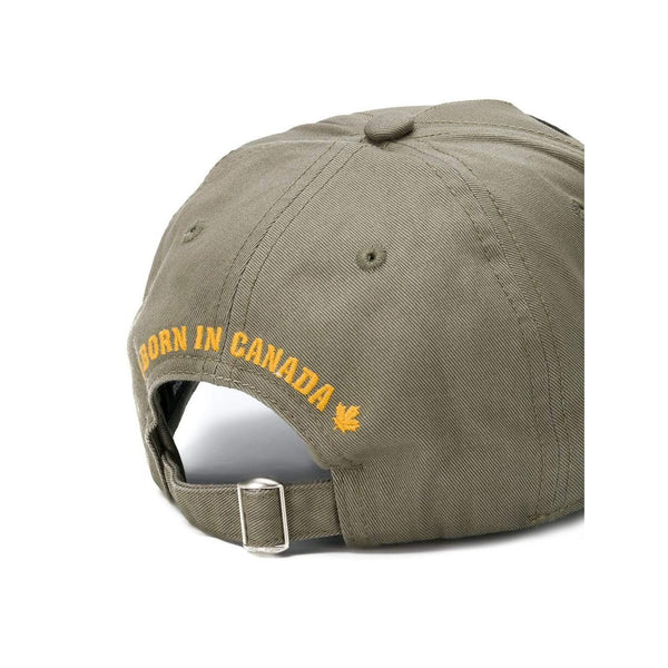 DSQUARED2 Patch Baseball Cap, Military Green-OZNICO