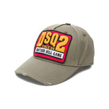 DSQUARED2 Patch Baseball Cap, Military Green-OZNICO