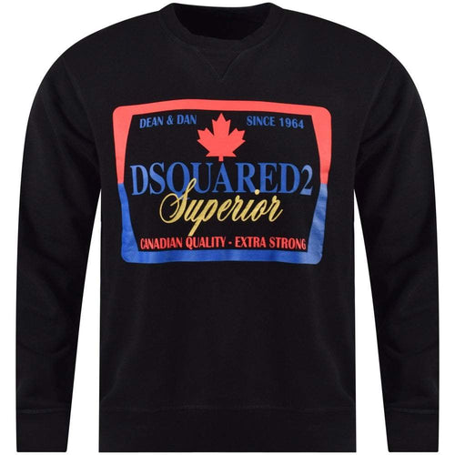 DSQUARED2 Superior Sweatshirt, Black-OZNICO