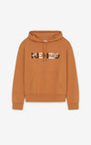 KENZO Logo Oversized Hooded Sweatshirt, Paprika