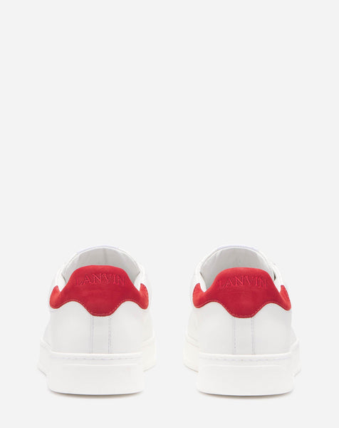 LANVIN DBB0 SNEAKERS, WHITE/RED