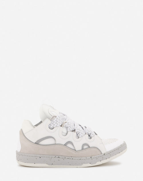LANVIN CURB SNEAKERS, GREY/WHITE