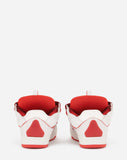 LANVIN CURB SNEAKERS, WHITE/RED