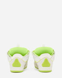 LANVIN CURB SNEAKERS, WHITE/FLUO YELLOW