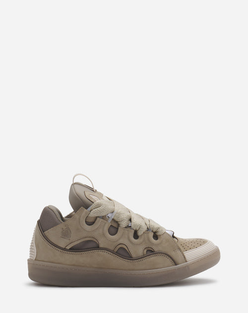 LANVIN CURB SNEAKERS, TAUPE
