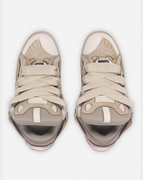 LANVIN CURB SNEAKERS, TAUPE