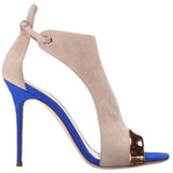 GIUSEPPE ZANOTTI Cam Pallido Sandal, Beige-Blue-OZNICO