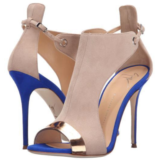 GIUSEPPE ZANOTTI Cam Pallido Sandal, Beige-Blue-OZNICO