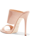 GIUSEPPE ZANOTTI Coline 110 Siutta Patent-Leather Mules, Blush-OZNICO