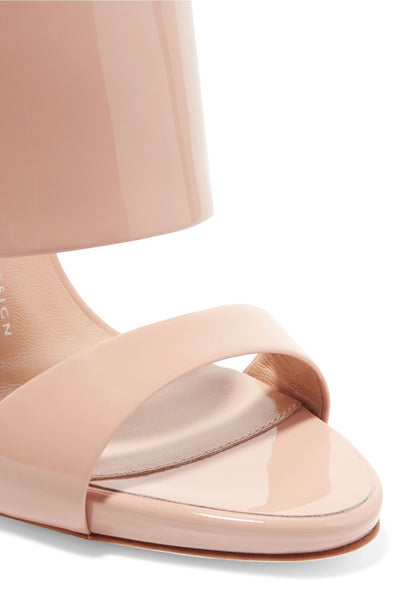 GIUSEPPE ZANOTTI Coline 110 Siutta Patent-Leather Mules, Blush-OZNICO