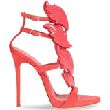 GIUSEPPE ZANOTTI Coline Cruel Wing High Heel Sandals, Azalea-OZNICO