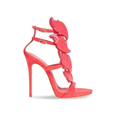 GIUSEPPE ZANOTTI Coline Cruel Wing High Heel Sandals, Burgandy