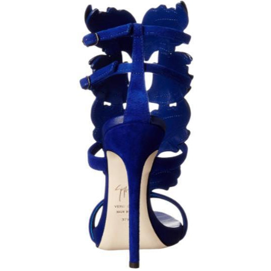 GIUSEPPE ZANOTTI Coline Cruel Wing High Heel Sandals, Setter Blue-OZNICO