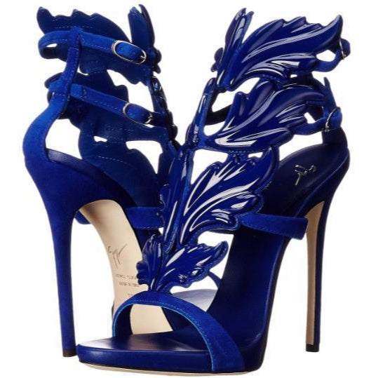 GIUSEPPE ZANOTTI Coline Cruel Wing High Heel Sandals, Setter Blue-OZNICO