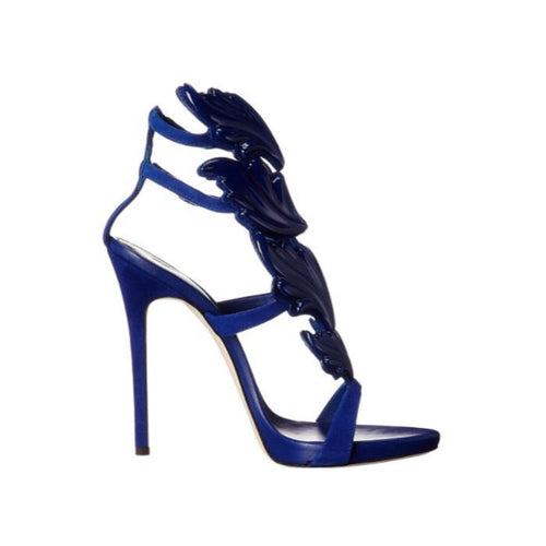 GIUSEPPE ZANOTTI Coline Cruel Wing High Heel Sandals, Setter Blue-OZNICO