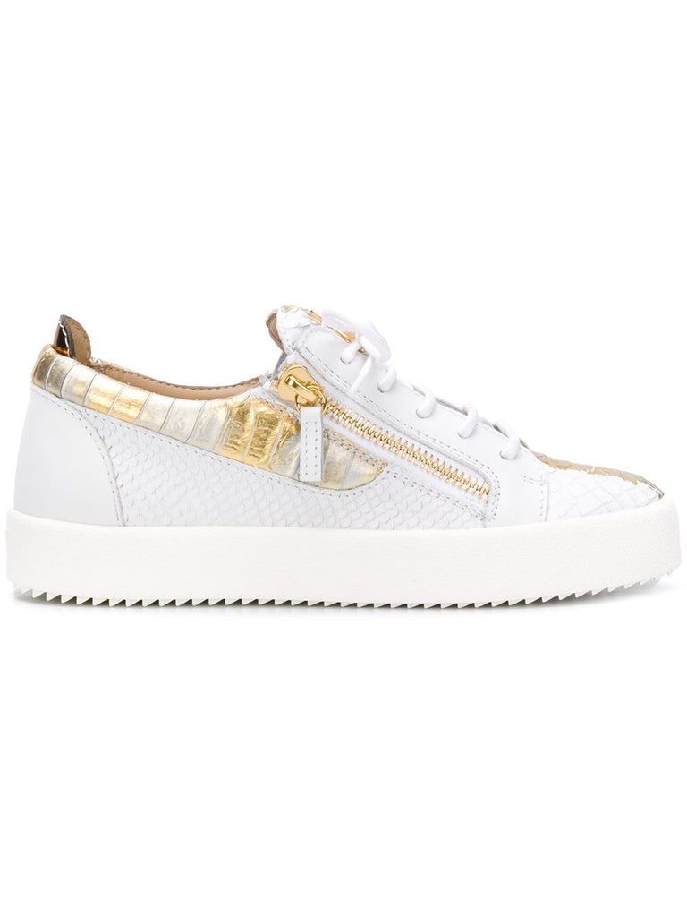 ZANOTTI Gail Metallic Top Sneaker, Gold – OZNICO