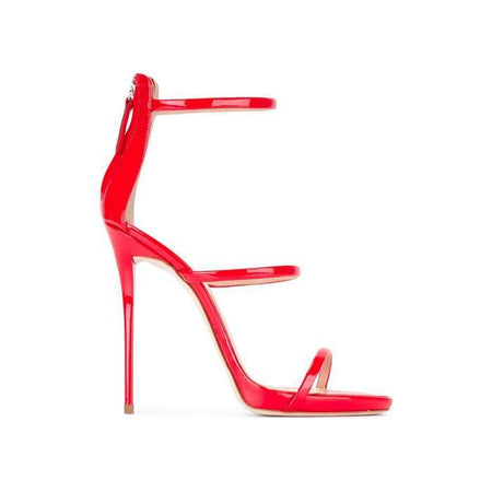 GIUSEPPE ZANOTTI Womens Nicki Embossed Leather Sneaker, Red