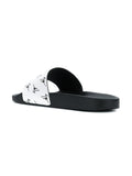 GIUSEPPE ZANOTTI Logo Print Slides, White-OZNICO