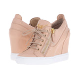 GIUSEPPE ZANOTTI Lorenz Zip-Front Wedge Sneaker, Shell-OZNICO