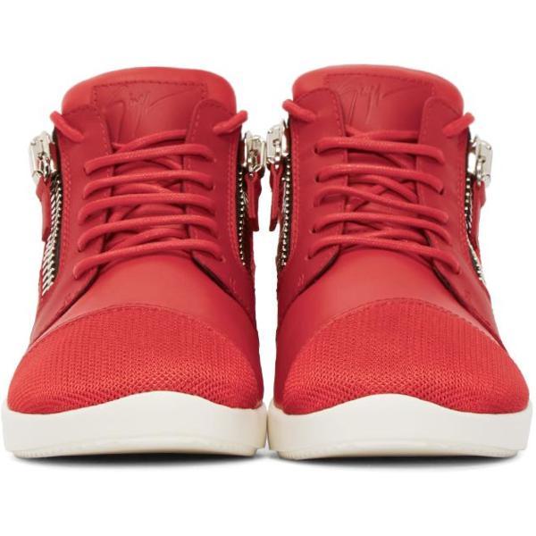 GIUSEPPE ZANOTTI Men's Megatron Sneakers, Red-OZNICO