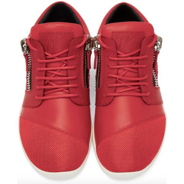 GIUSEPPE ZANOTTI Men's Megatron Sneakers, Red-OZNICO