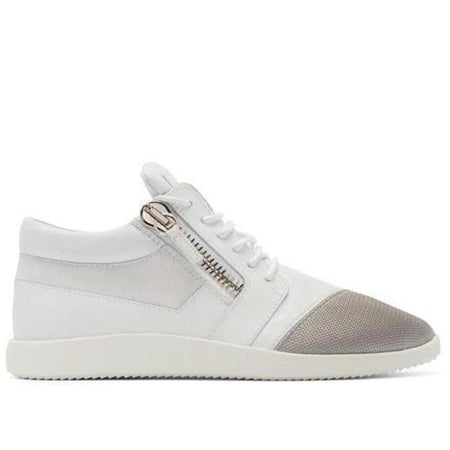 GIUSEPPE ZANOTTI Gail Metallic Low Top Women's Sneaker, White/ Silver