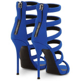 GIUSEPPE ZANOTTI Neoprene Strappy Sandal, Electric Blue-OZNICO