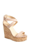 GIUSEPPE ZANOTTI Roz 90 Platform Wedge Sandal, Blush-OZNICO