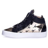 GIUSEPPE ZANOTTI Womens Donna Hi-top, Black-Gold-OZNICO