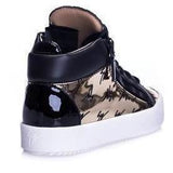 GIUSEPPE ZANOTTI Womens Donna Hi-top, Black-Gold-OZNICO