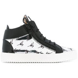 GIUSEPPE ZANOTTI Womens Donna Hi-top, Black-Metallic-OZNICO