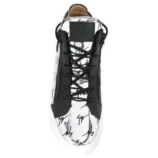 GIUSEPPE ZANOTTI Womens Donna Hi-top, Black-Metallic-OZNICO