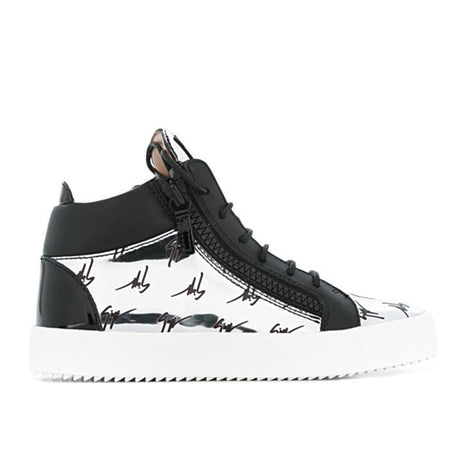 GIUSEPPE ZANOTTI Gail Metallic Low Top Women's Sneaker, White/ Silver