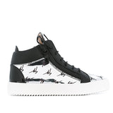 GIUSEPPE ZANOTTI Womens Donna Hi-top, Black-Metallic-OZNICO