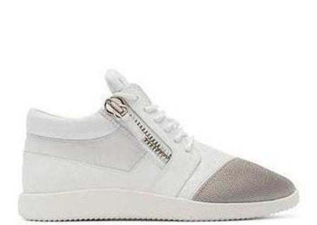 GIUSEPPE ZANOTI Side Zipped Sneakers, Black/ White